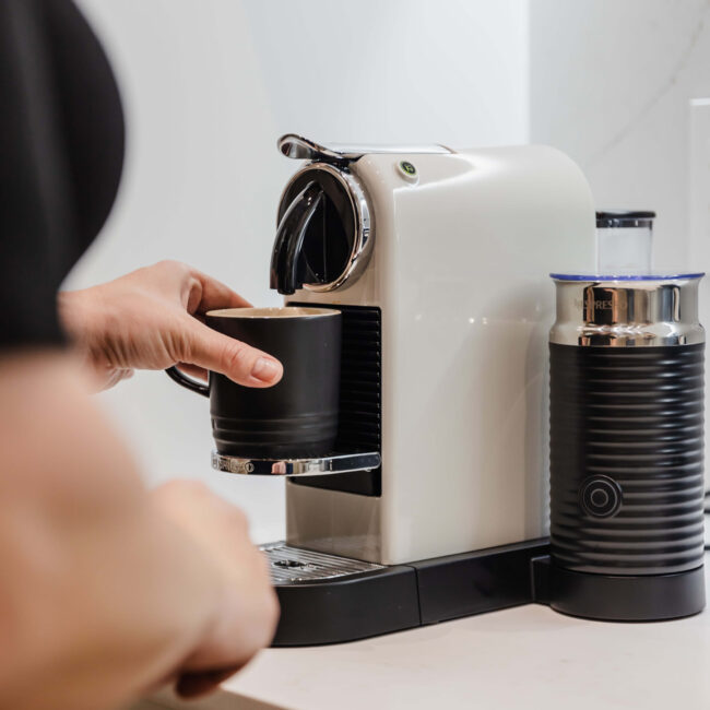 Nespresso machine in the office
